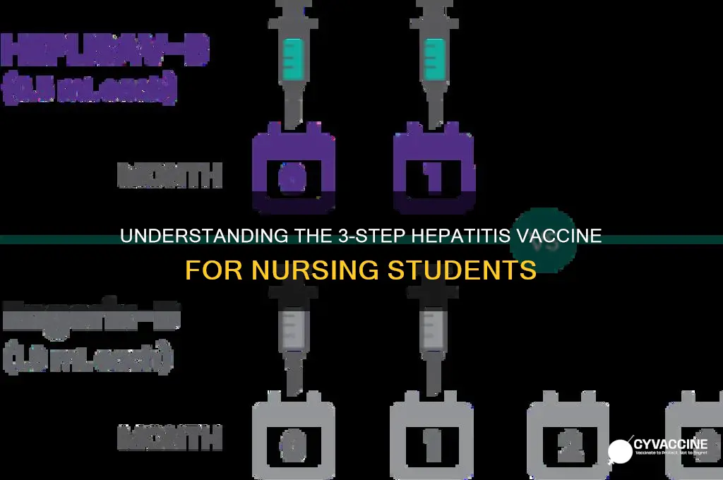 what is 3 step hepatits vaccine for nursing school
