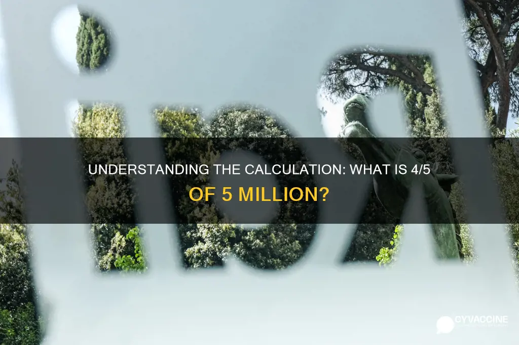 what is 4 of 5 million