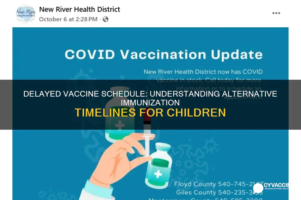 what is a delayed vaccine schedule