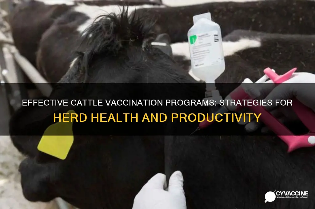 what is a good vaccination program for cattle