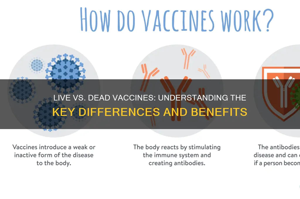 what is a live vaccine and a dead vaccine