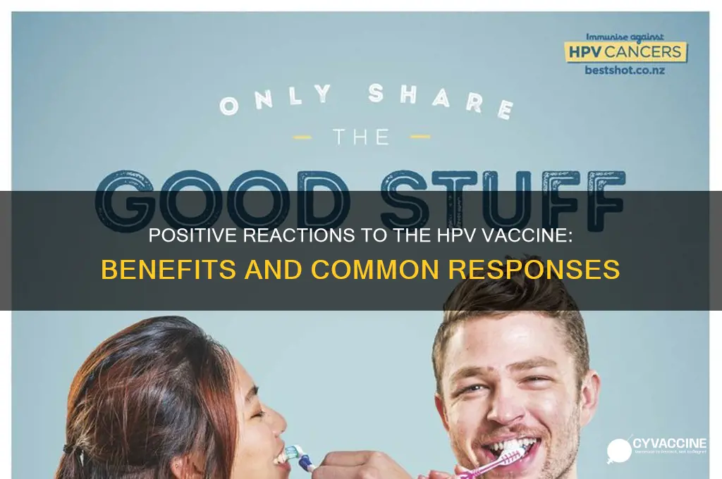 what is a positive reaction to help b vaccine