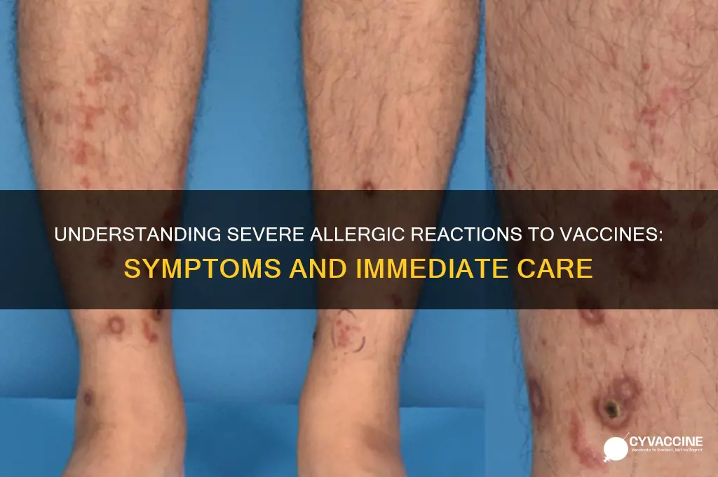 what is a significant allergic reaction to a vaccine