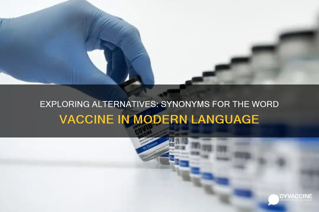 what is a synonym for the word vaccine