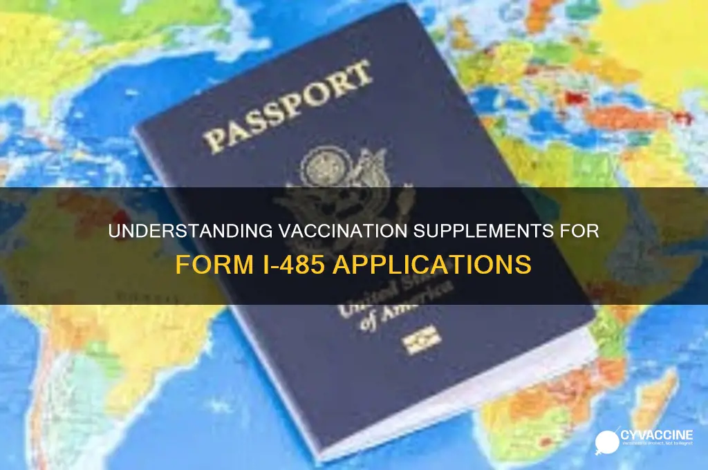 what is a vaccination supplement for form 1-485