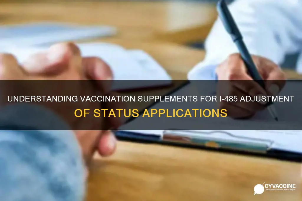what is a vaccination supplement for i 485