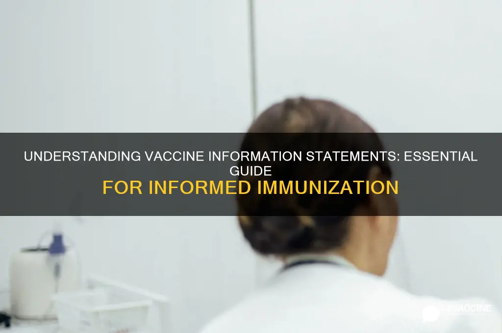 what is a vaccine information statement