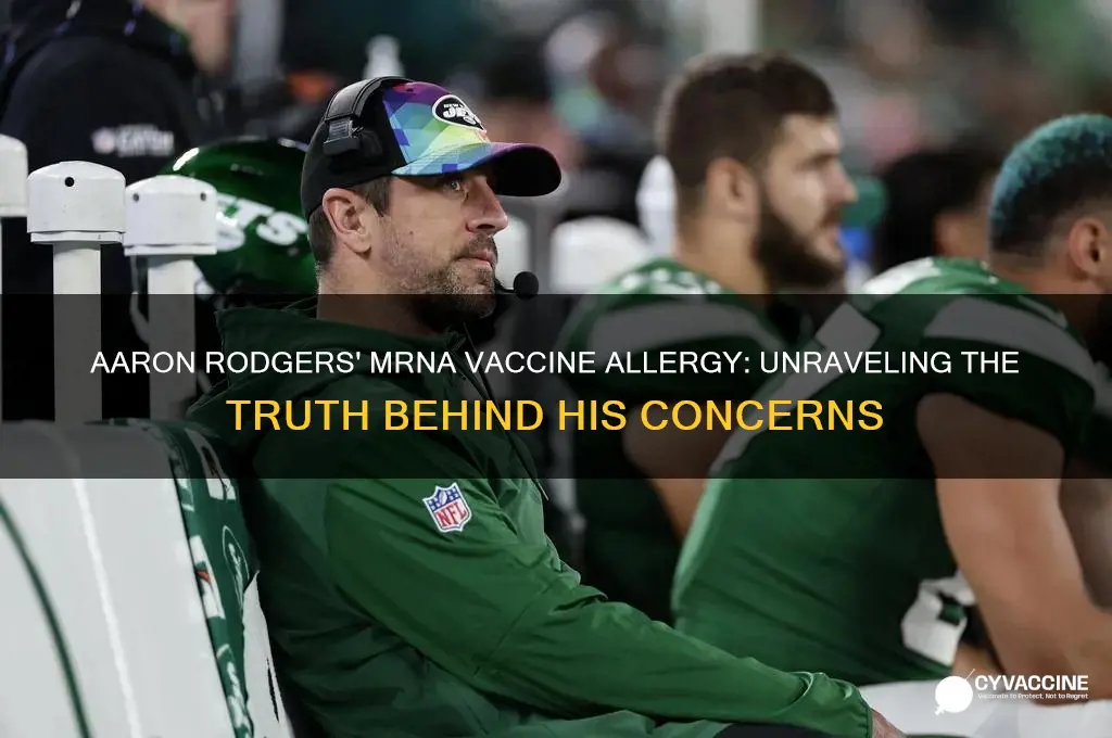 what is aaron rodgers allergic to in mrna vaccines