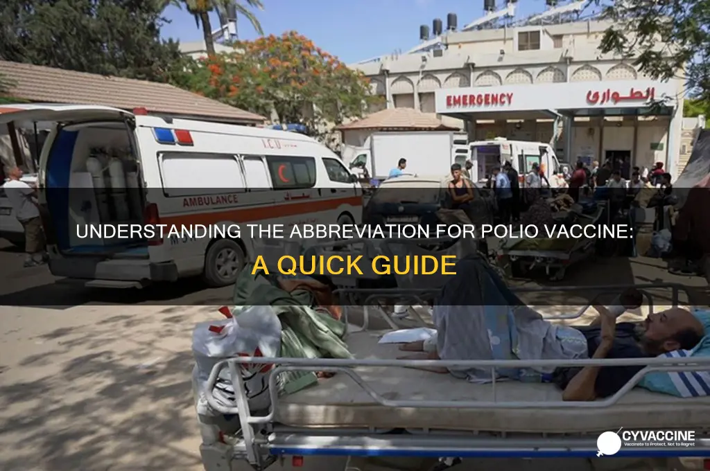what is abbreviation for polio vaccine