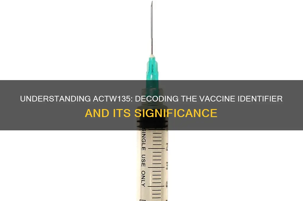 what is actw135 stand for for vaccine called