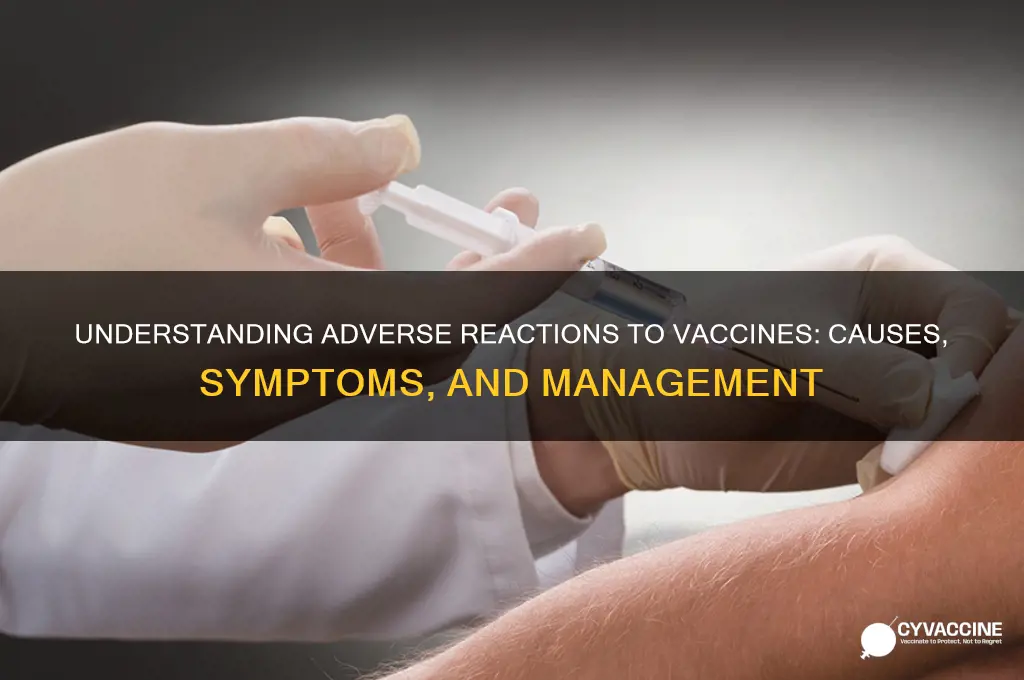 what is an adverse reaction to a vaccine