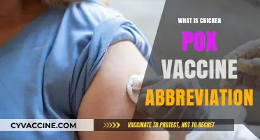 Understanding the Chicken Pox Vaccine Abbreviation: A Quick Guide