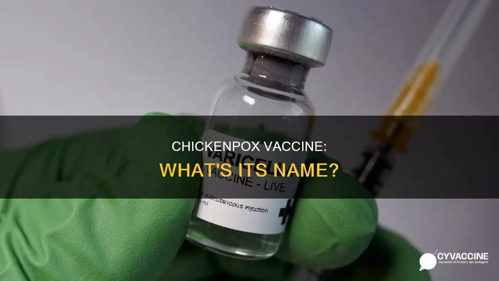 what is chickenpox vaccine called on shot record