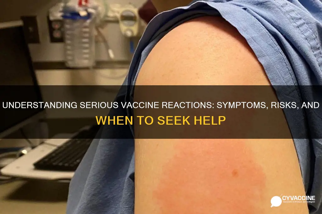 what is considered a serious reaction to a vaccine