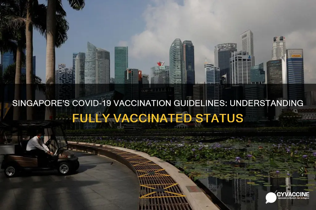 what is considered as fully vaccinated in singapore