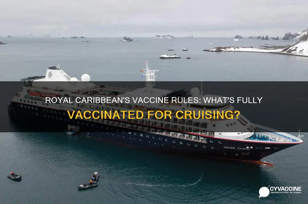 what is considered fully vaccinated for royal caribbean cruise