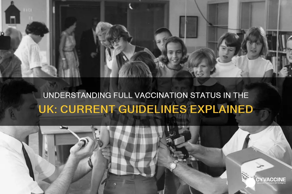 what is considered fully vaccinated in the uk