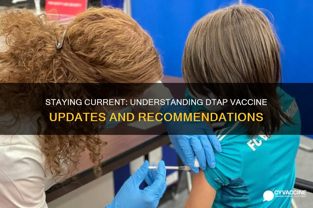what is considered up to date on the dtap vaccine