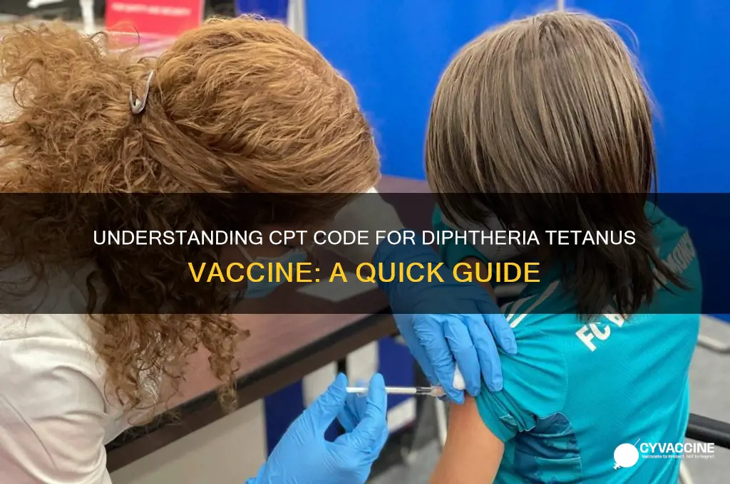 what is cpt code for diptheria tetanus vaccine