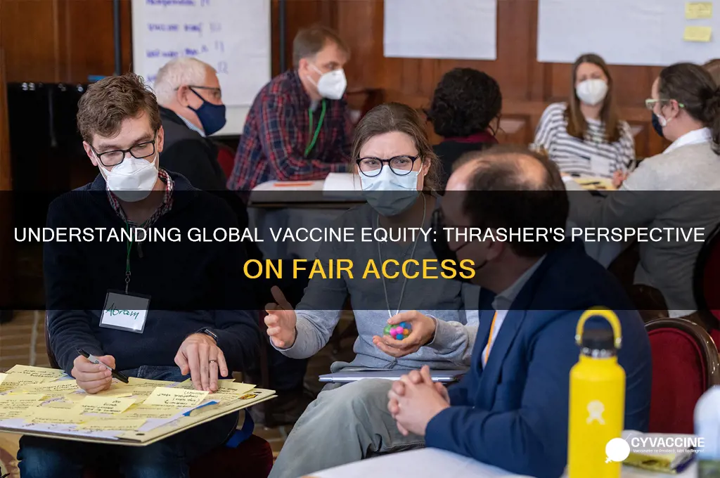 what is global vaccine equity according to thrasher