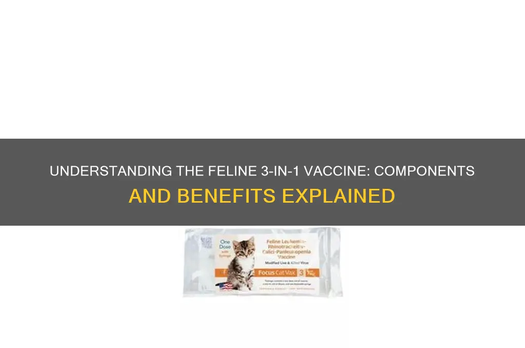 what is in a feline 3 in 1 vaccine