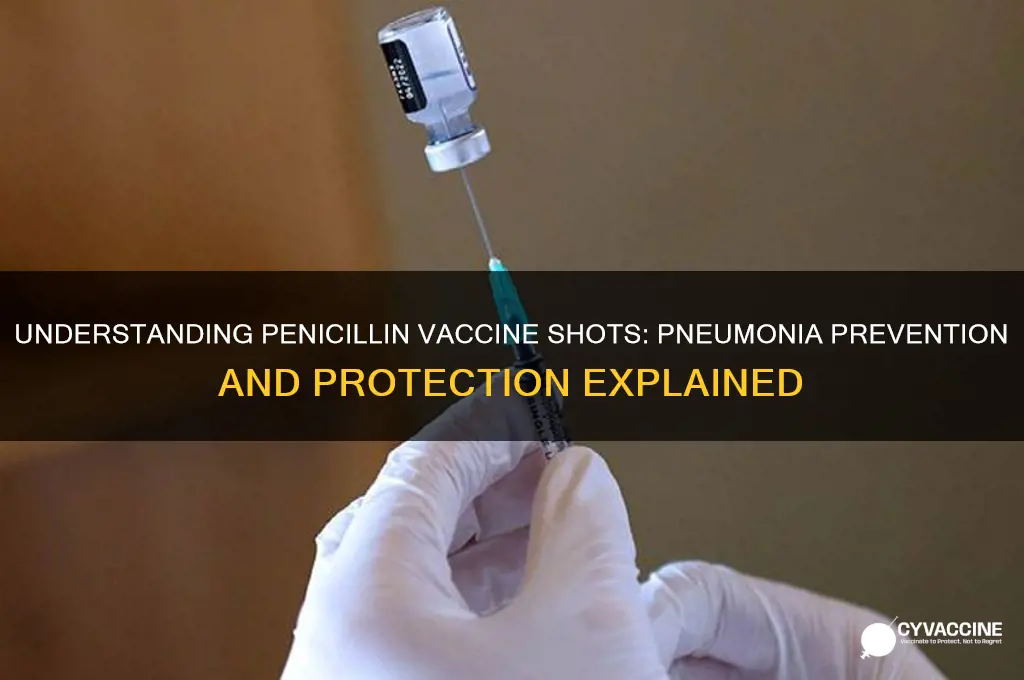 what is in a penicillin vaccine shot for pneumonia
