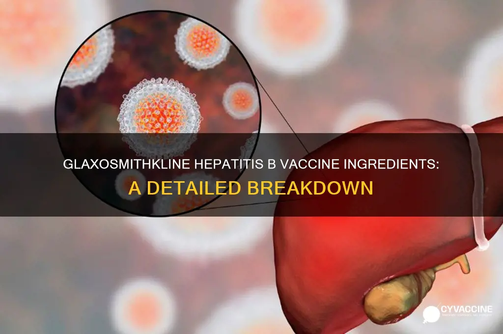 what is in glaxosmithkline hepatitis b vaccine ingredients