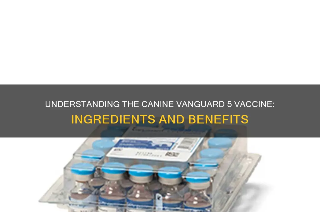 what is in the canine vanguard 5 vaccine
