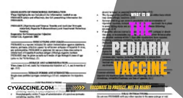 Understanding Pediarix: Ingredients, Purpose, and Safety Explained