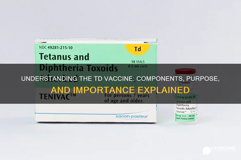 what is in the td vaccine