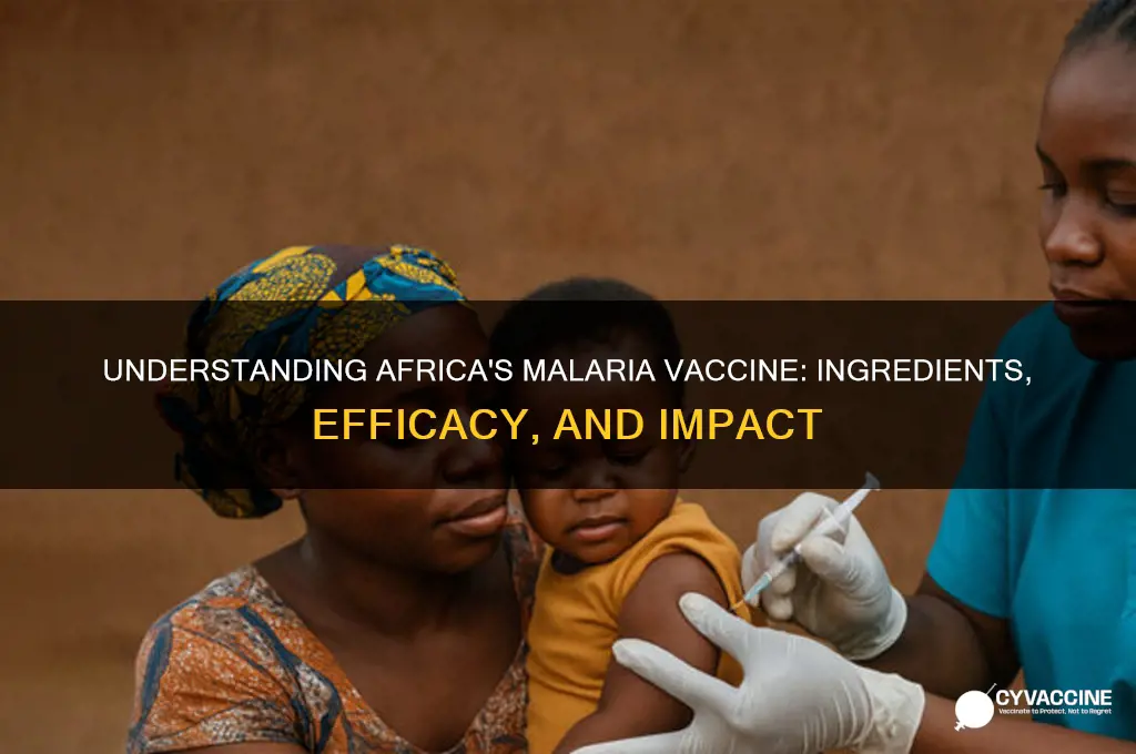 what is in the vaccine for malaria in africa