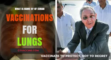 Cuban Lung Vaccinations: Unveiling the Name and Its Significance