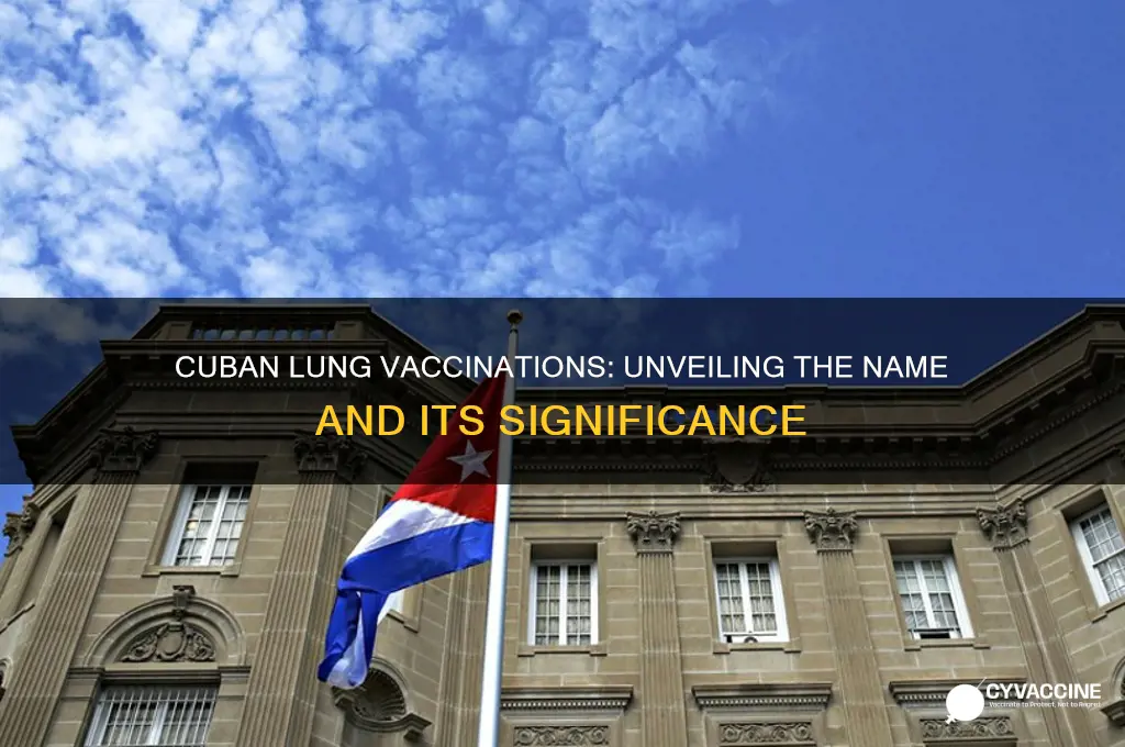 what is name of of cuban vaccinations for lungs