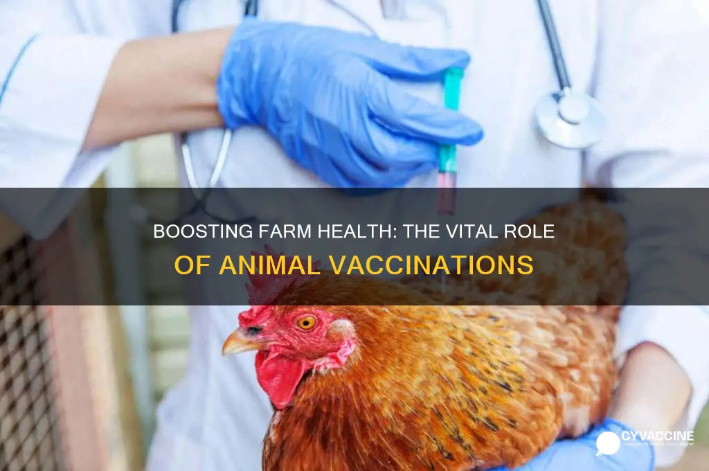 what is one benefit of giving farm animals vaccines