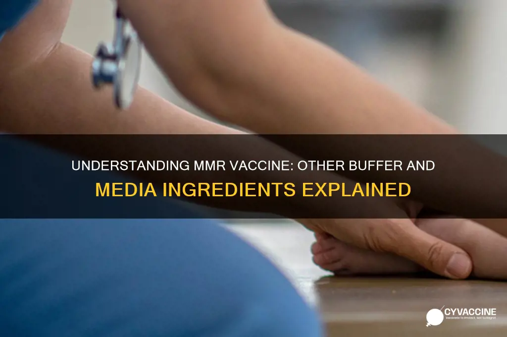 what is other buffer and media ingredients in mmr vaccine