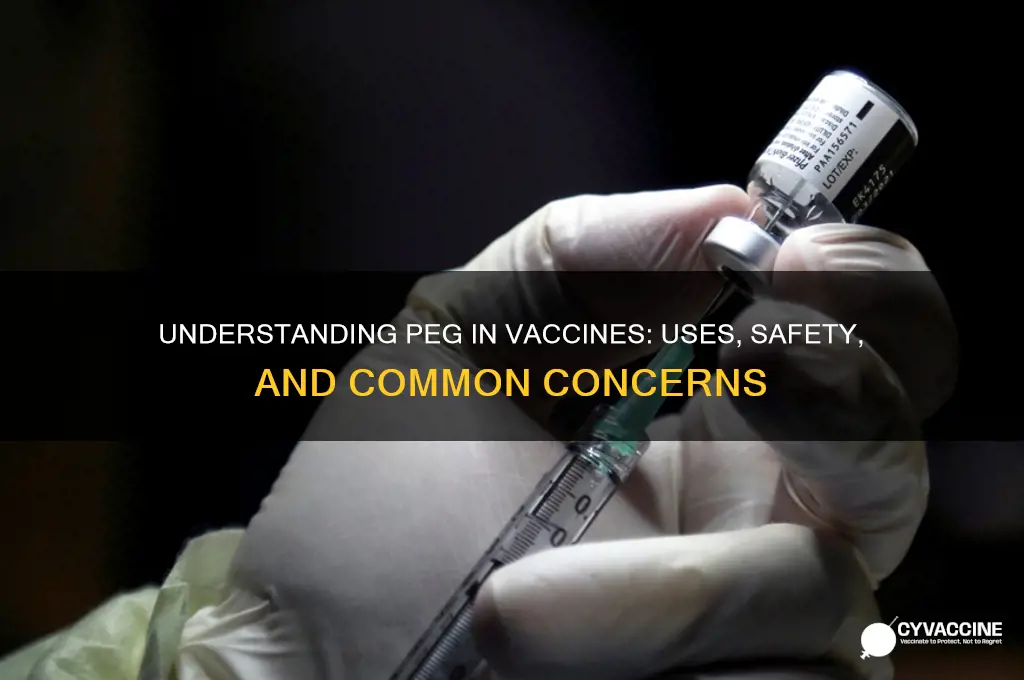 what is p e g in the vaccine
