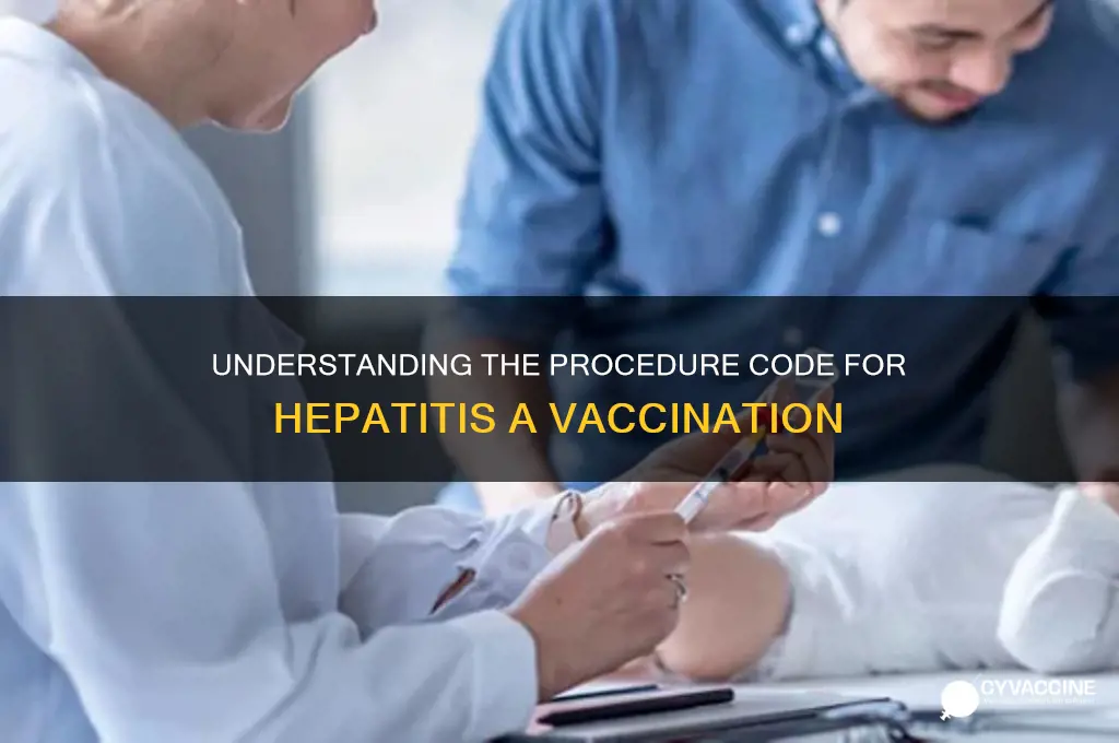 what is procedure code for vaccination hepatitis a