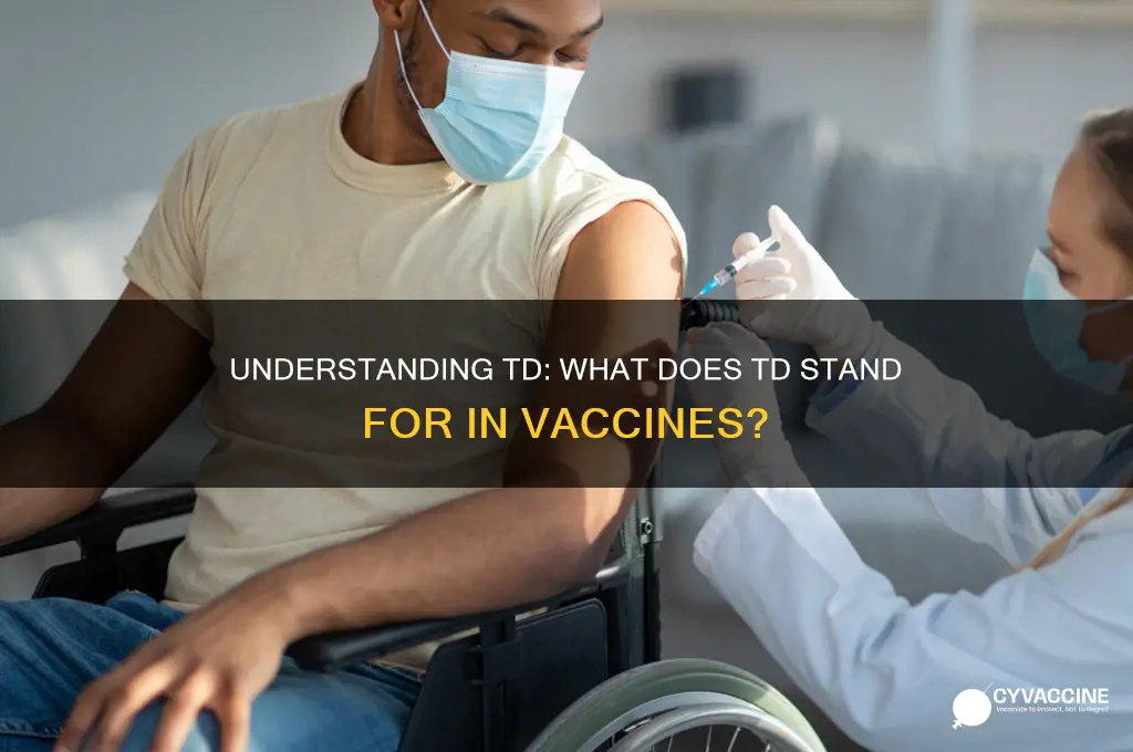 what is td stand for for vaccine called