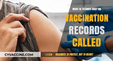 Understanding the Tetanus Vaccination Label on Your Immunization Records