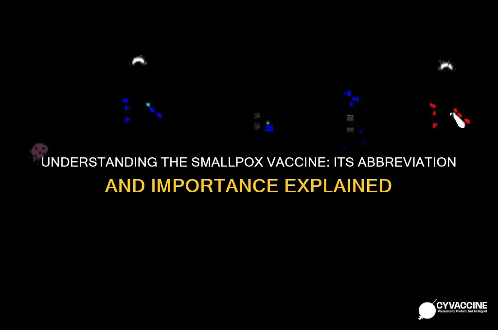 what is the abbreiation for the smallpox vaccine