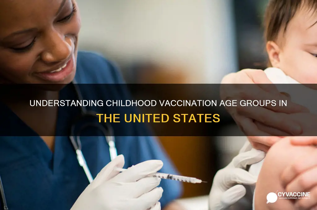 what is the age group of children vaccinated in usa