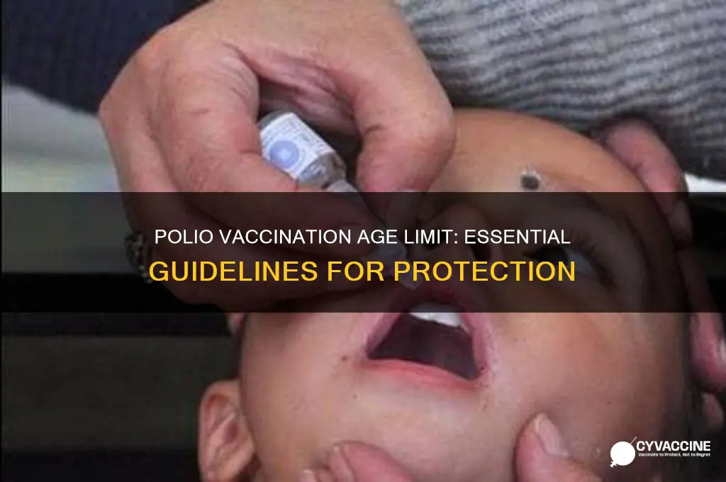 what is the age limit for polio vaccination