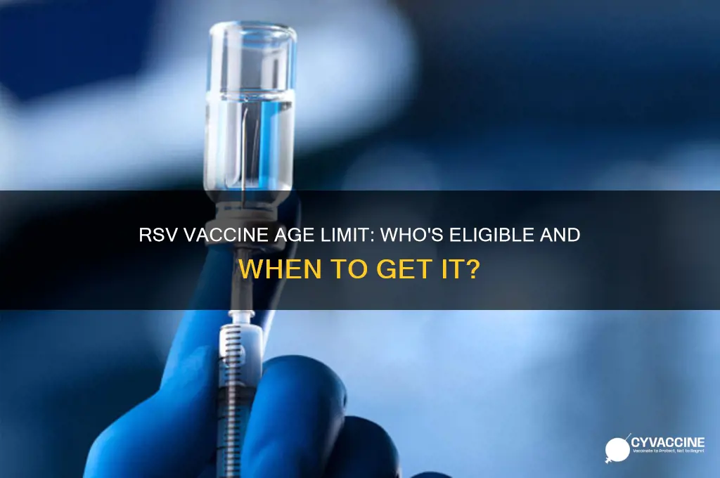 what is the age limit for rsv vaccine