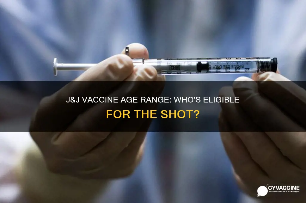what is the age range for j&j vaccine