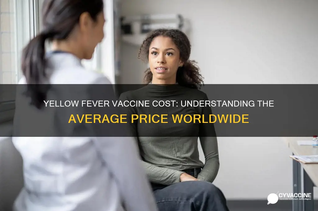 what is the agerage price of the yellow fever vaccine