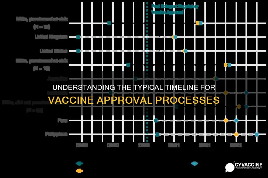 what is the average time to approve a vaccine