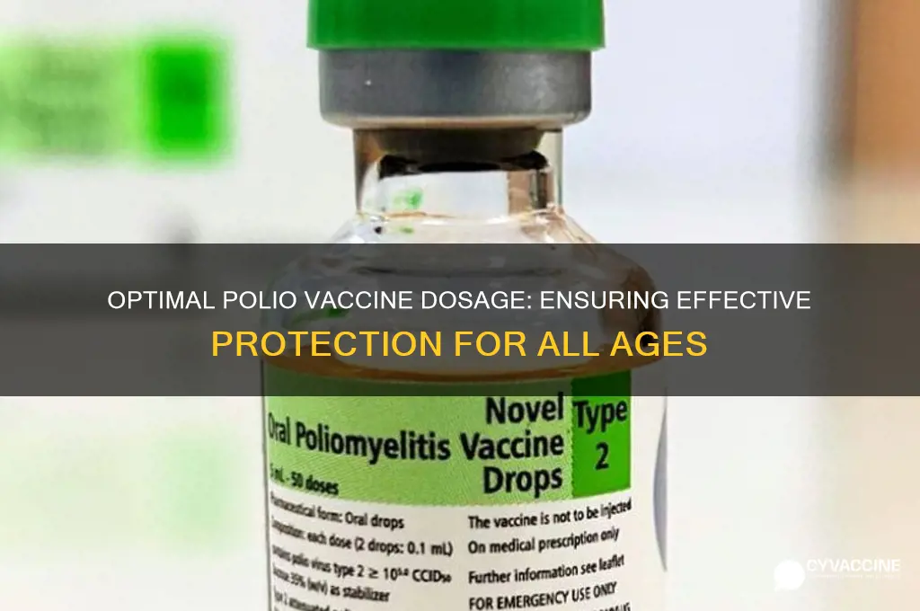 what is the best dosage for the polio vaccine
