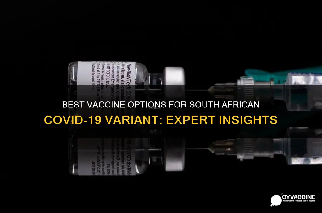 what is the best vaccine for the south african variant