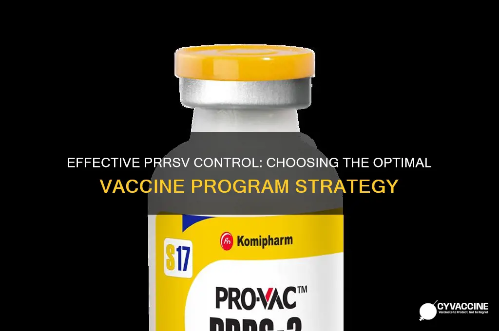 what is the best vaccine program for control of prrsv