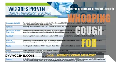 Understanding the Purpose of Whooping Cough Vaccination Certificates